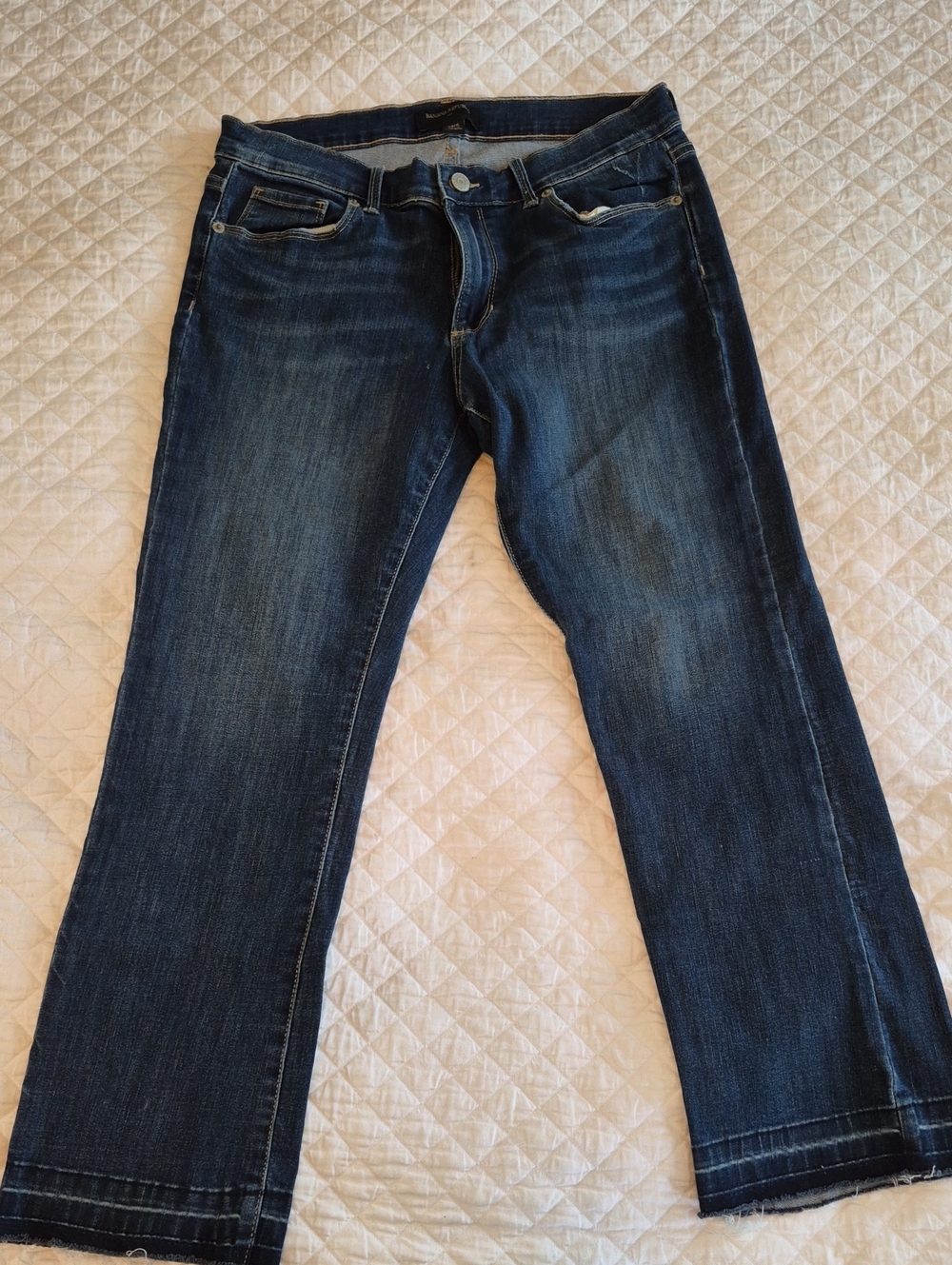 Cropped Dark Banana Republic Jeans